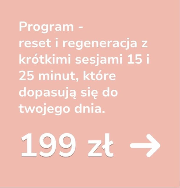 Program - reset i wytchnienie Program - reset i wytchnienie