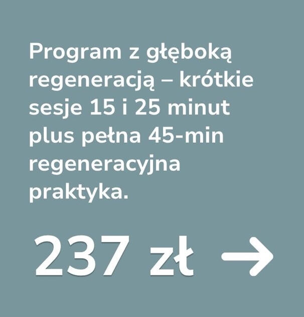 Program z głęboką regeneracją Program z głęboką regeneracją